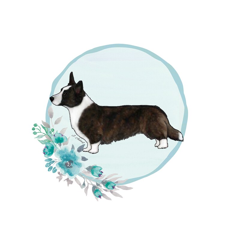 Cardigan Welsh Corgi (Design 2) - Printed Transfer Sheets for a variety of surfaces